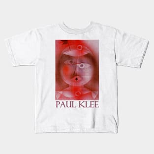 The Mask with the Little Flag by Paul Klee Kids T-Shirt